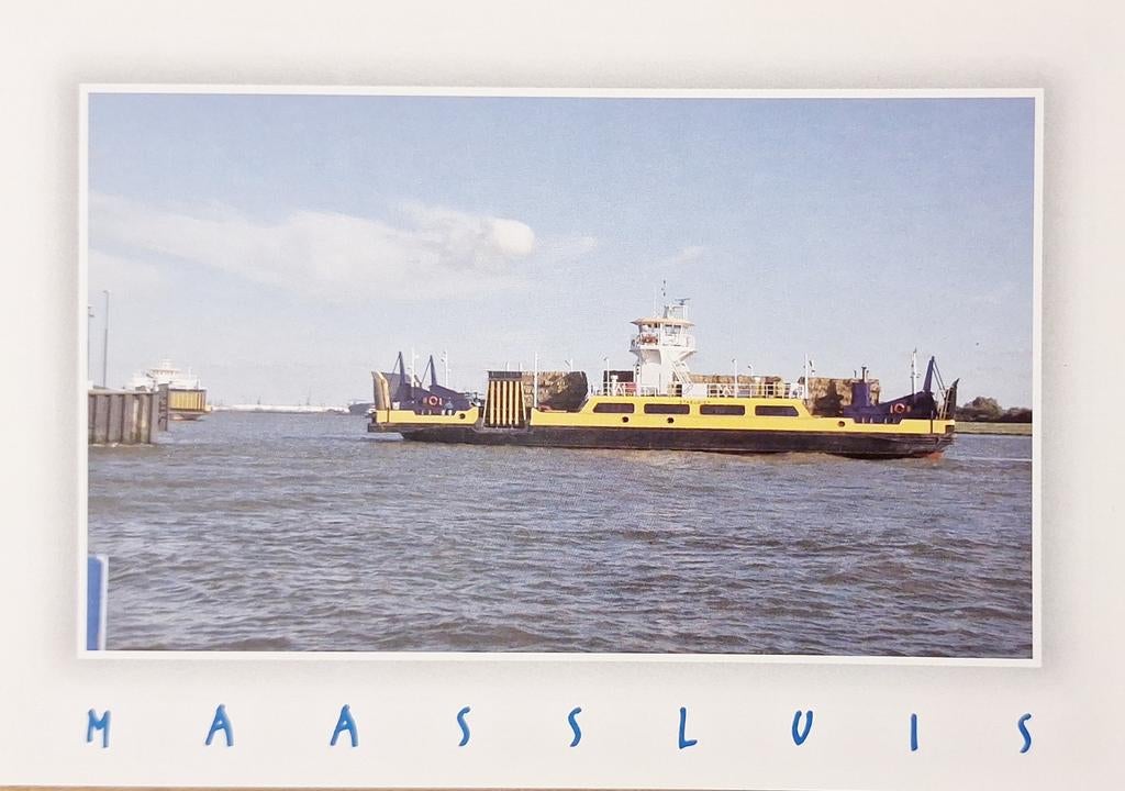 Maassluis - Veerpont naar Rozenburg, Verzamelen, Ansichtkaarten | Nederland, Ophalen of Verzenden, Ongelopen, Zuid-Holland