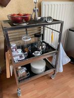 IKEA KUNGSFORS RVS roltafel, keukentrolley, 6 weken oud, Ophalen, 50 tot 100 cm, Zo goed als nieuw, Minder dan 100 cm