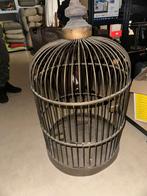 Grote antieke koperen kooi hoogte 1 meter, Dieren en Toebehoren, Vogels | Hokken en Kooien, Ophalen of Verzenden