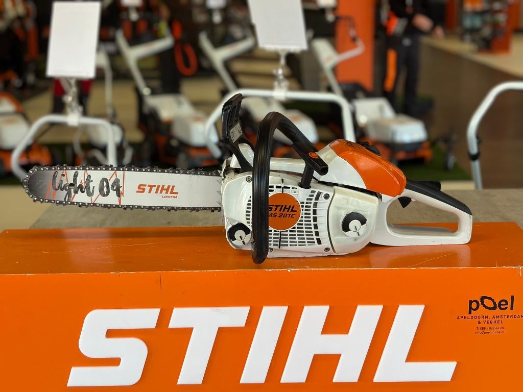 STIHL MS 201 C-M – 8 Maanden GARANTIE, Tuin en Terras, Hand-tuingereedschap, Gebruikt, Overige soorten, Ophalen of Verzenden