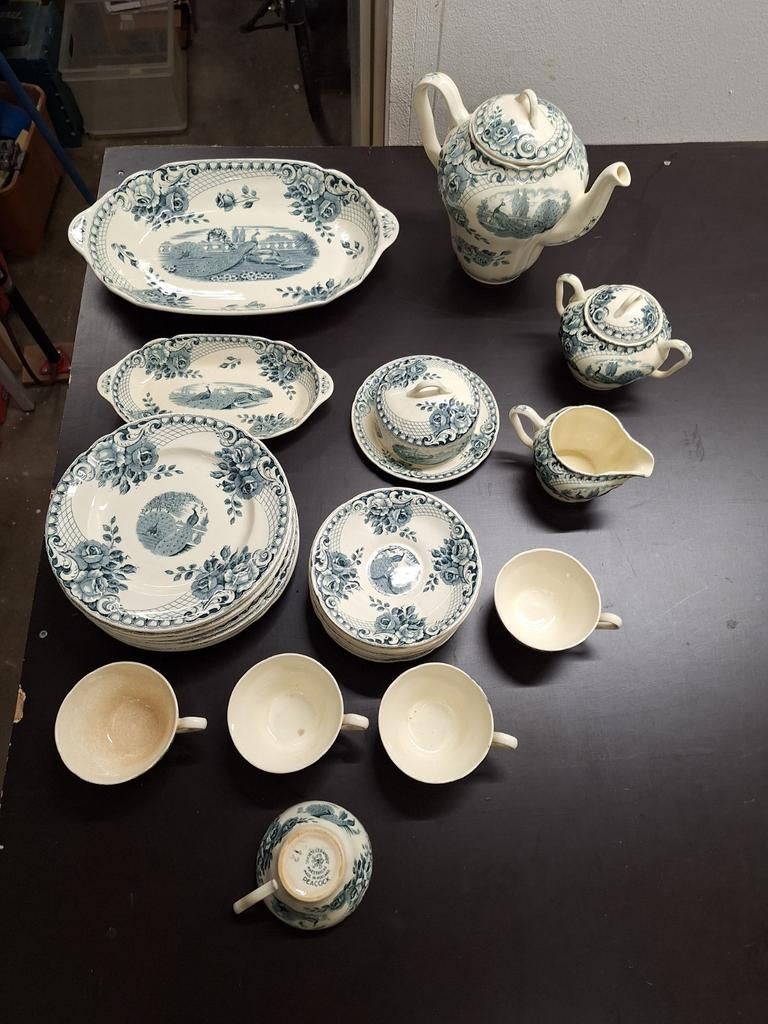 Servies societe ceramique maestricht Peacock, Antiek en Kunst, Ophalen
