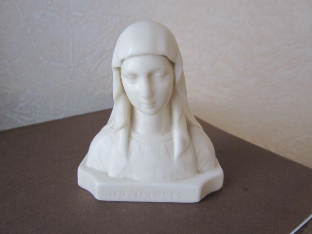 Mooie franse religieuse buste H. Maagd Lourdes, Verzenden