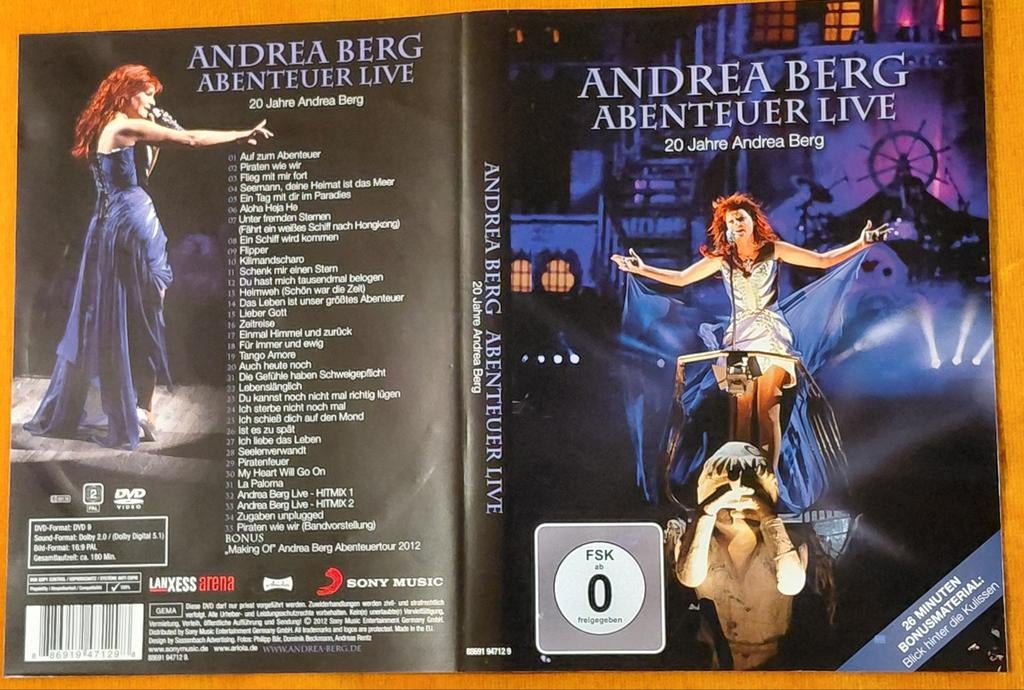 Andrea Berg - Abenteuer Live (Muziek DVD), Alle leeftijden, Ophalen of Verzenden, Gebruikt, Muziek en Concerten