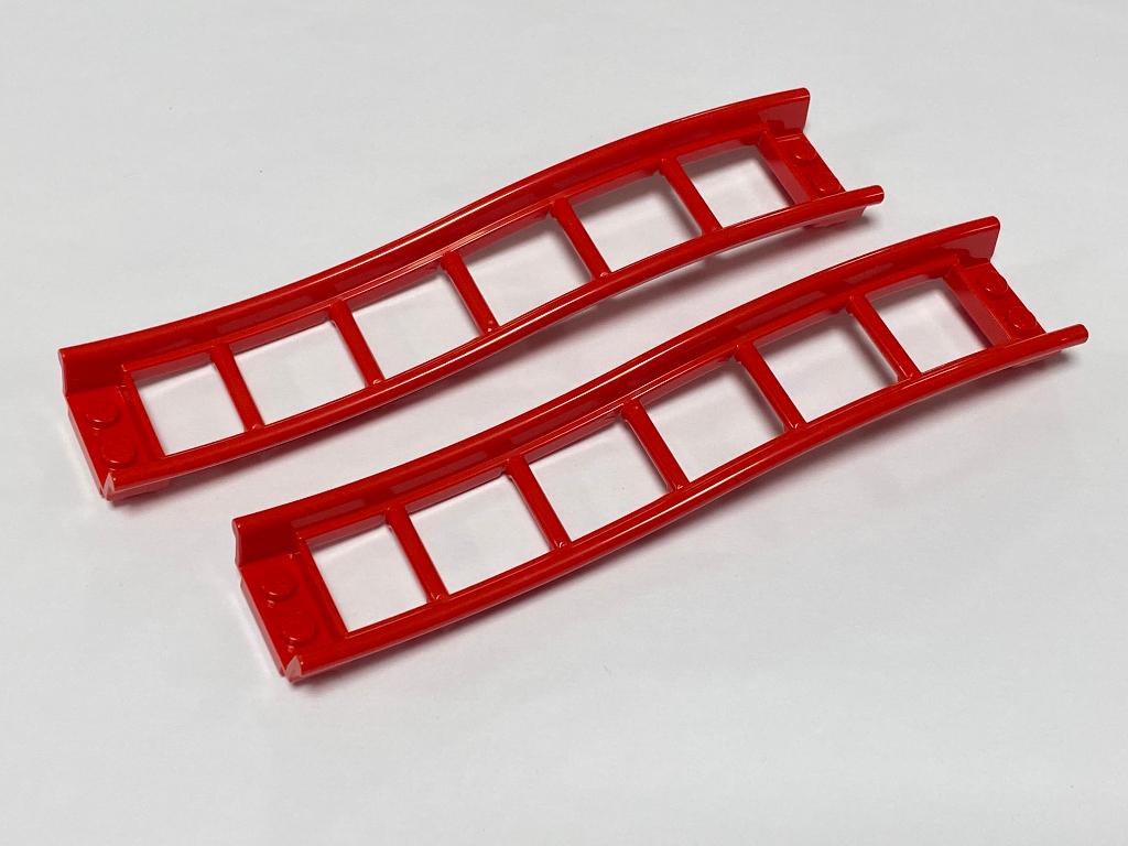 Partij 2x Lego golvende helling rails in diverse kleuren, Overige thema's, Lego, Nieuw, Ophalen of Verzenden