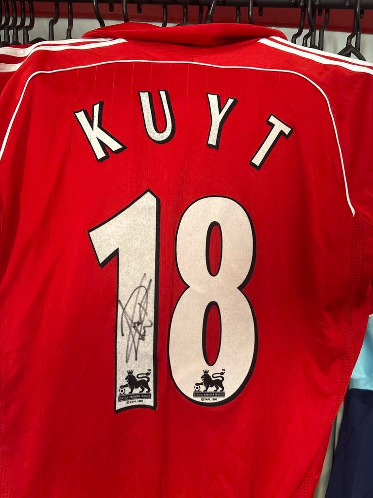 Gesigneerd Dirk Kuyt Liverpool Shirt 2006/07, Maat S, Ophalen of Verzenden, Zo goed als nieuw, Shirt