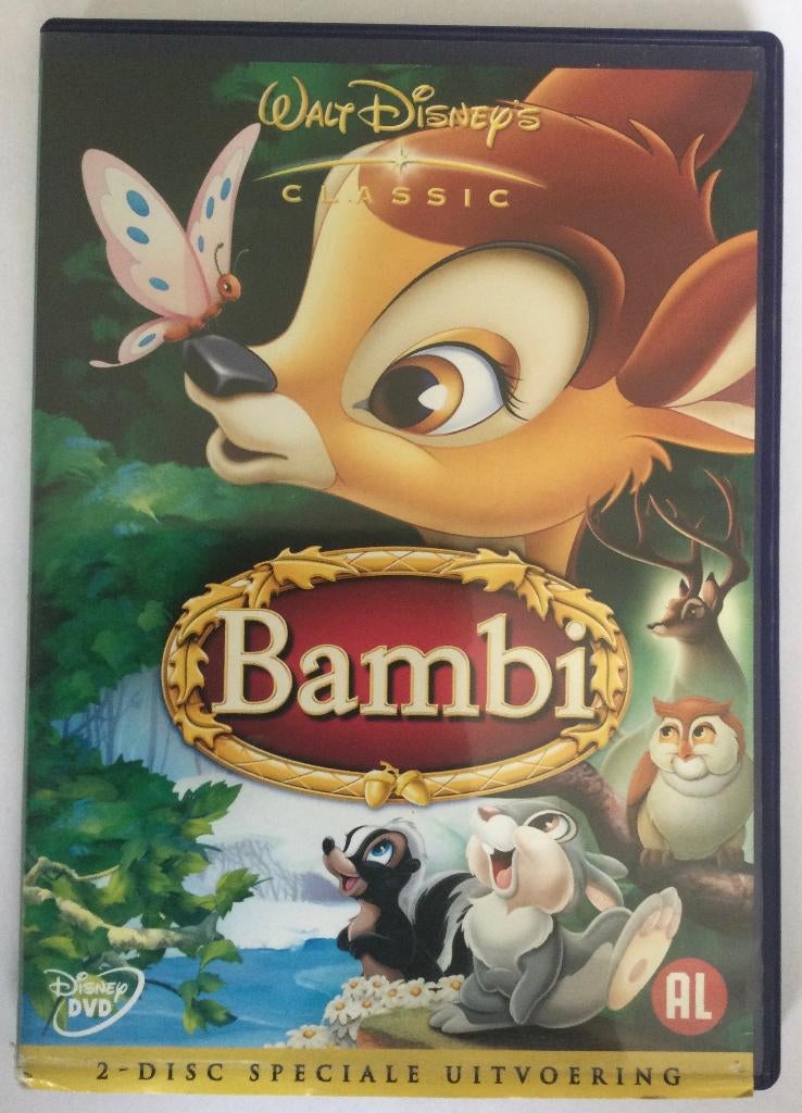 Bambi DVD, Europees, Gebruikt, Tekenfilm, Alle leeftijden