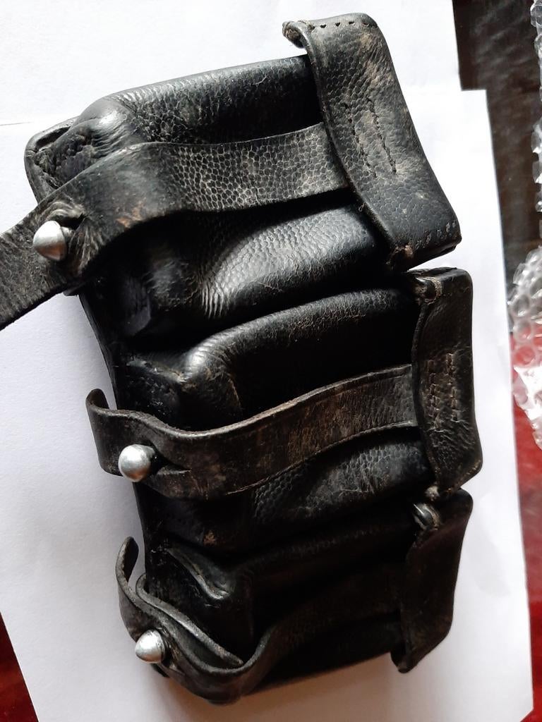 K98 leren militair patroontas, Verzamelen, Ophalen of Verzenden, Landmacht, Duitsland