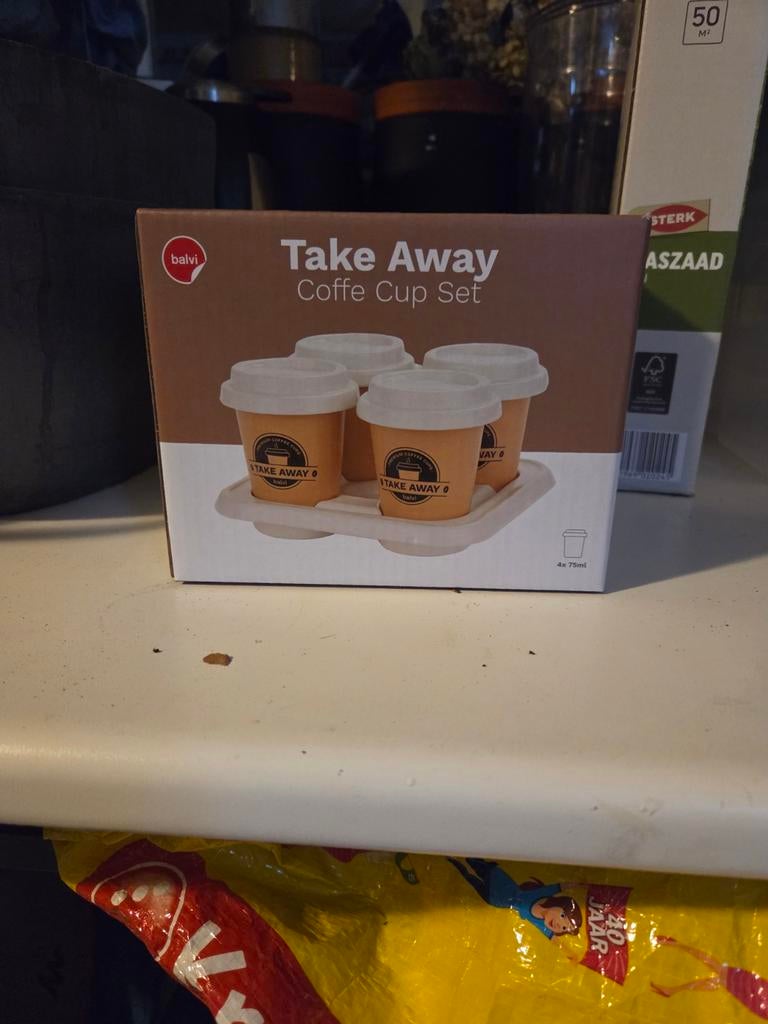 Balvi Take Away koffiekopjes set, Ophalen