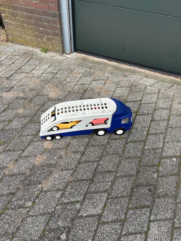 Little Tikes Grote speelgoed autotransporter met auto's, Ophalen, Gebruikt