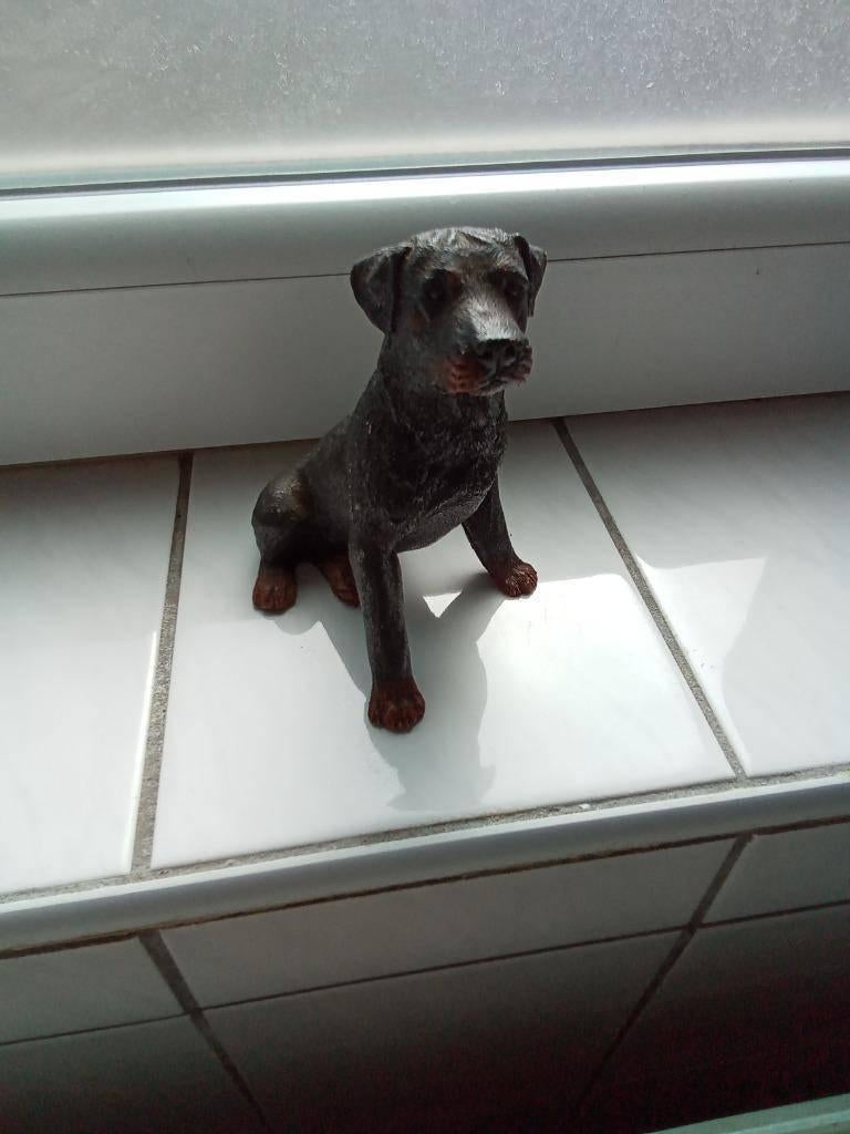 1 rottweiler beeld castagna uit 1988 ongeveer 12,5 cm, Verzamelen, Ophalen, Gebruikt, Hond of Kat, Beeldje of Figuurtje