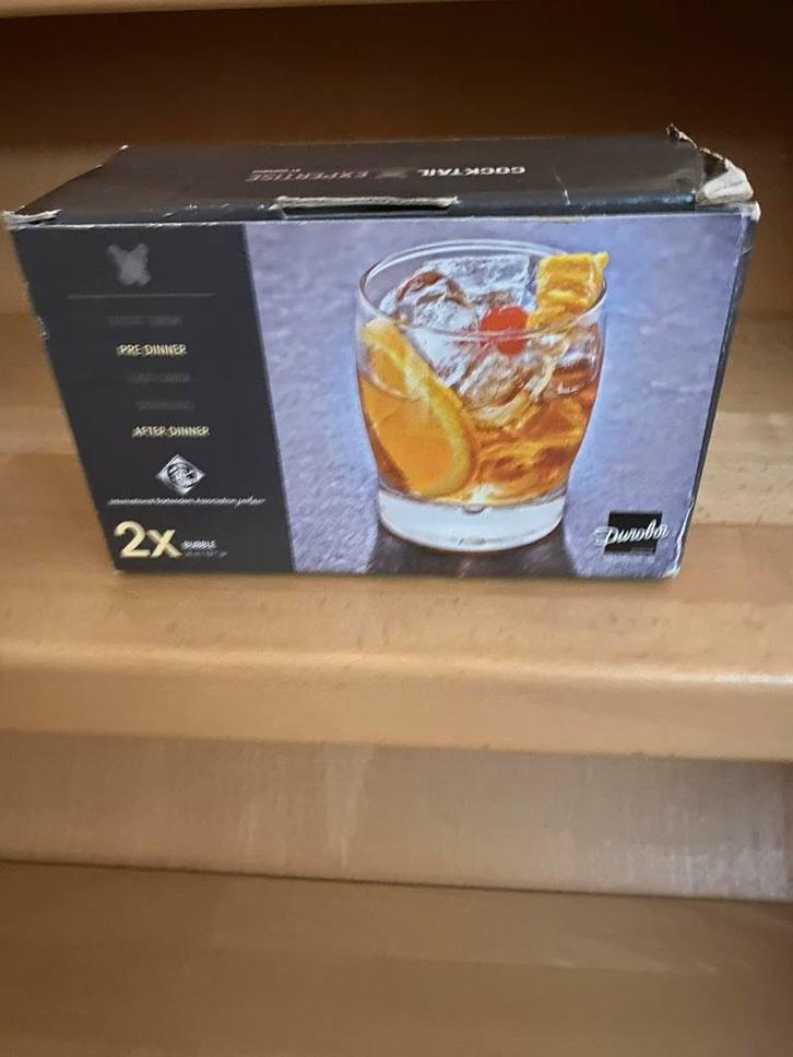 Cocktail/water Expertise Glazen Set - 2x Bubble Design, Huis en Inrichting, Keuken | Keukenbenodigdheden, Nieuw, Ophalen