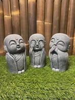 Set (3) monnikjes horen zien en zwijgen, Ophalen, Nieuw, Beton, Boeddhabeeld