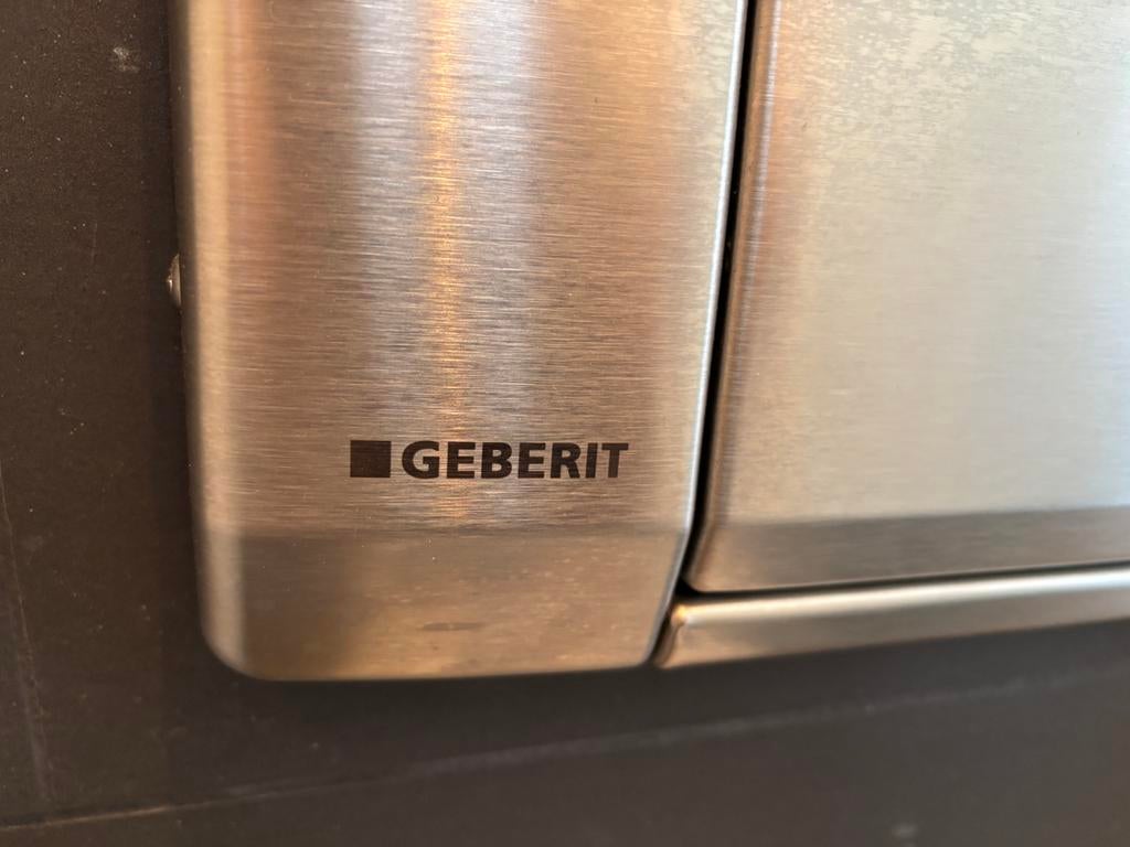 Geberit RVS bedieningspaneel, Doe-het-zelf en Verbouw, Sanitair, Ophalen of Verzenden, Zo goed als nieuw, Rvs, Toilet