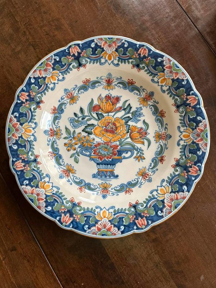 Sierbord Makkum Tichelaar nr 1160 Ø 35 cm, Antiek en Kunst, Antiek | Wandborden en Tegels, Ophalen