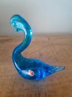 Granna Zweden Art Glass Vogel Beeldje - Blauw, Ophalen of Verzenden