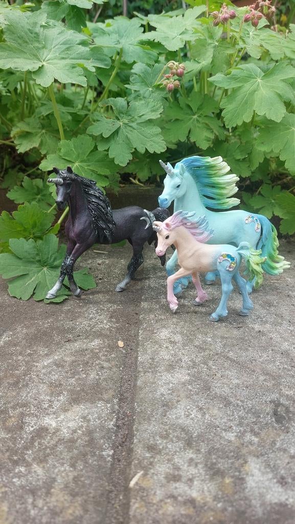 Schleich eenhoorn familie!, Ophalen of Verzenden, Zo goed als nieuw