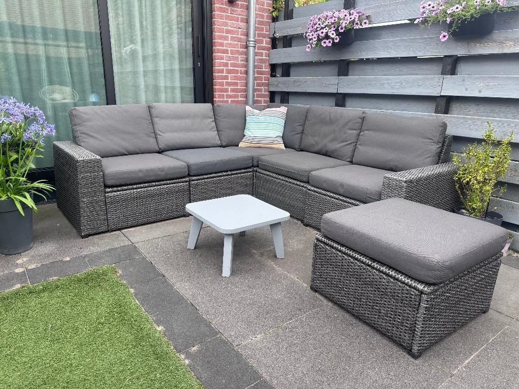 IKEA SOLLERÖN modulaire tuin loungeset / loungebank, Tuin en Terras, Tuinsets en Loungesets, Ophalen, Kunststof, Gebruikt, 6 zitplaatsen