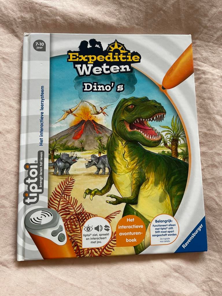 Tiptoi Expeditie Weten Dino's interactief boek, Kinderen en Baby's, Ophalen of Verzenden, Gebruikt, Ontdekken, Met geluid