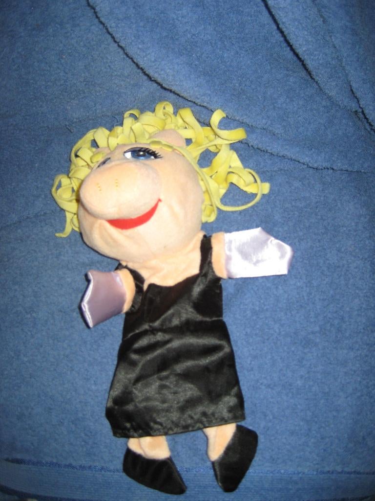 Handpop Miss Piggy, Ophalen of Verzenden, Zo goed als nieuw, Film, Actiefiguur of Pop
