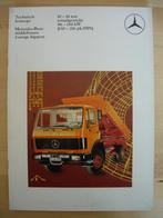 Mercedes Middelzware Kipper Brochure 1984 - 1013 t/m 1622, Zo goed als nieuw, Mercedes-Benz, Mercedes, Ophalen of Verzenden
