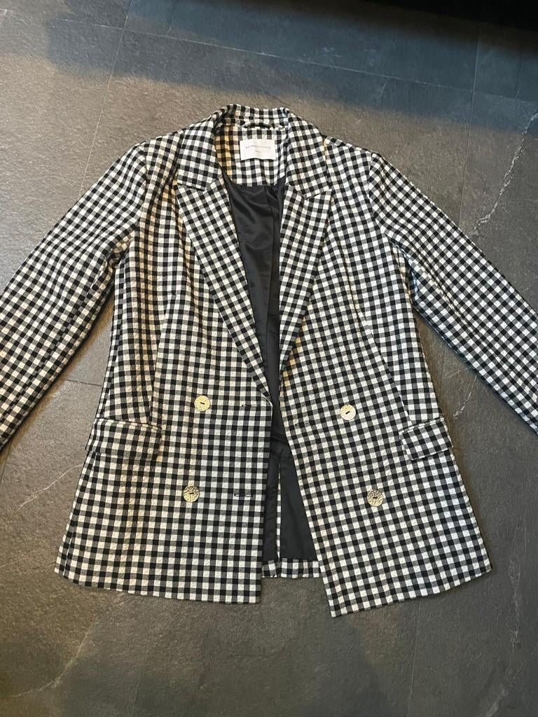 zwart / wit geruit My Jewellery colbert  Maat S, Maat 38/40 (M), My Jewellery, Zwart, Ophalen of Verzenden