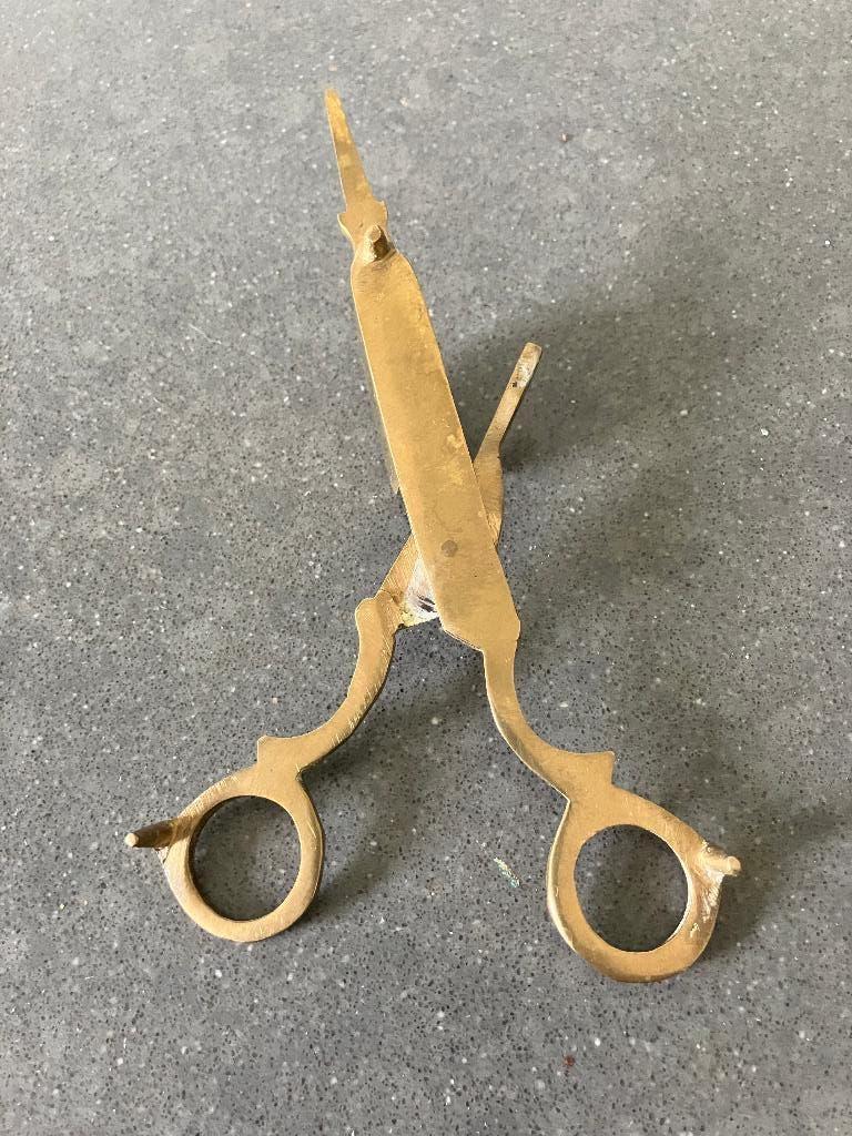 Messing kaarsendover / kaarsen lontschaar, Ophalen of Verzenden, Koper