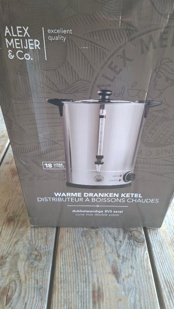 Alex Meijer Warme dranken ketel 18 liter., Ophalen, ,, Zo goed als nieuw, ,