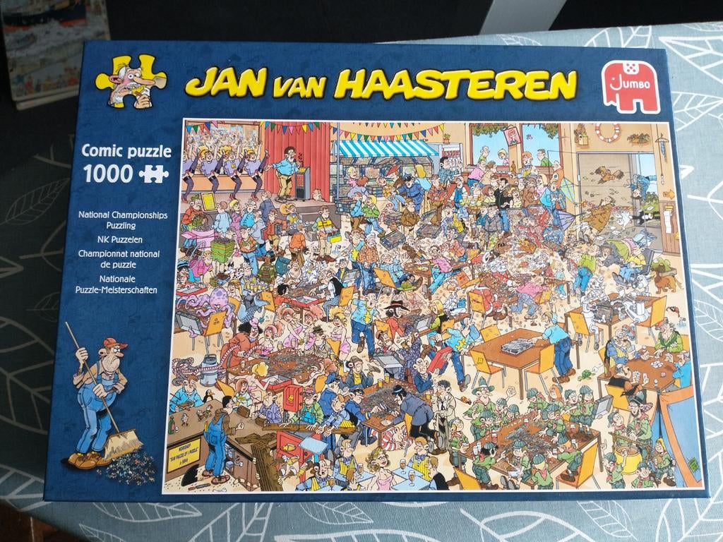 Jan van Haasteren puzzel NK puzzelen 1000 stuks, Ophalen of Verzenden, 500 t/m 1500 stukjes, Zo goed als nieuw