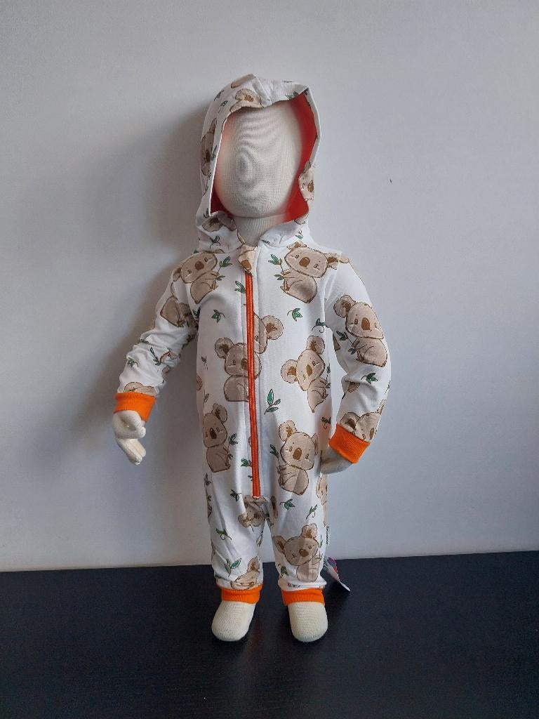 Boxpakje Nescixs koala oranje rits maat 56-62 0-3 mnd NIEUW, SO, Necix´s, Jongetje of Meisje, Nieuw