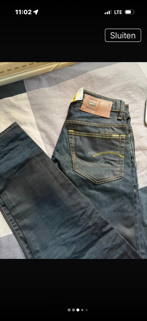 Nieuwe G star maat 29/32 3301 model donkerblauw, Kleding | Heren, Ophalen of Verzenden, Nieuw, Blauw, W32 (confectie 46) of kleiner