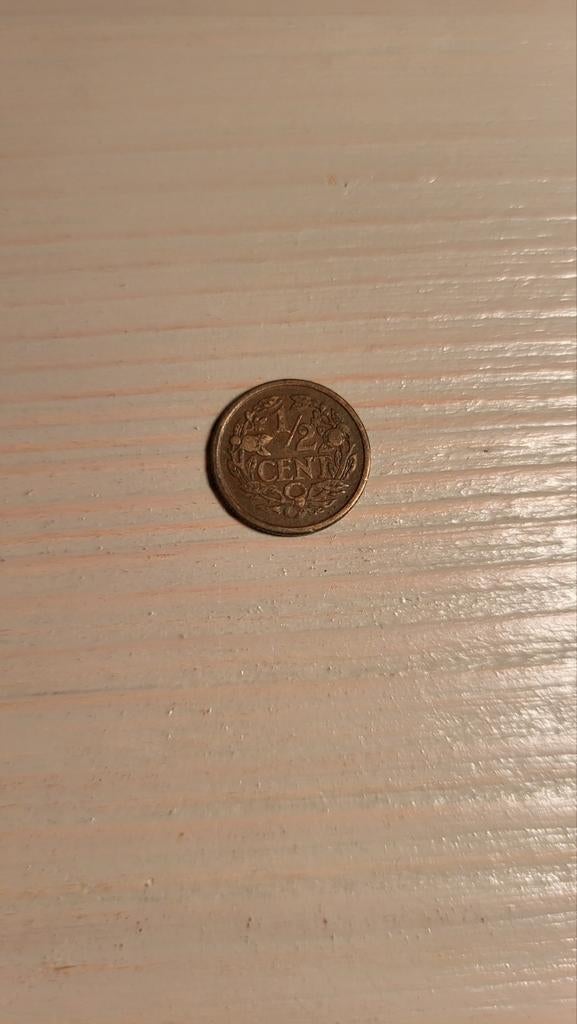 Nederlandse halve cent 1936, Postzegels en Munten, Munten | Nederland, Ophalen of Verzenden, Koningin Wilhelmina, 1 cent, Losse munt