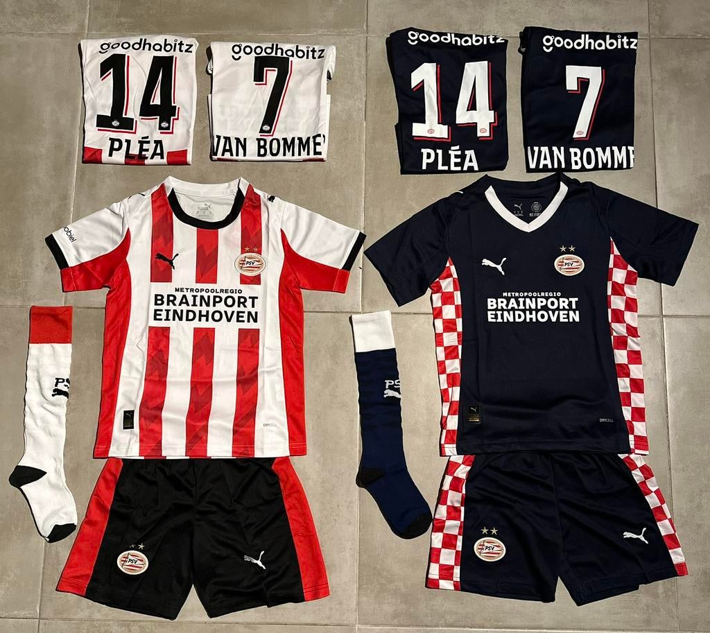Voetbal tenues + sokken Clubs! Maat 116 t/m 164 kids + S !, Maat XS of kleiner, Ophalen of Verzenden, Nieuw, Set