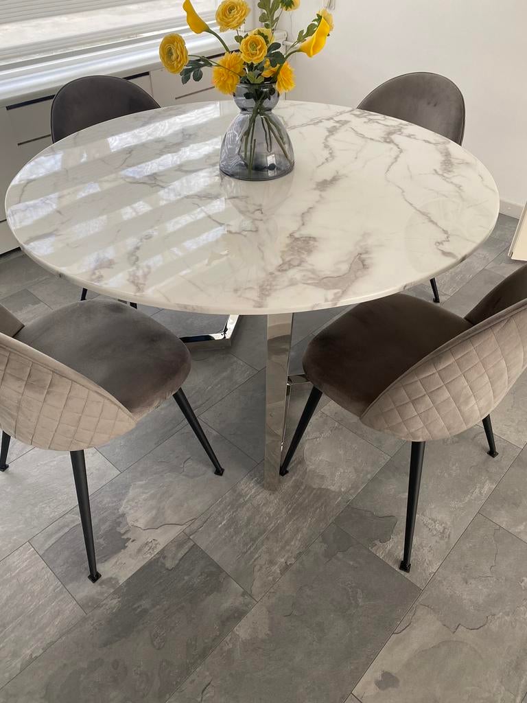 Eettafel, Ophalen, Zo goed als nieuw, Rechthoekig, 100 tot 150 cm