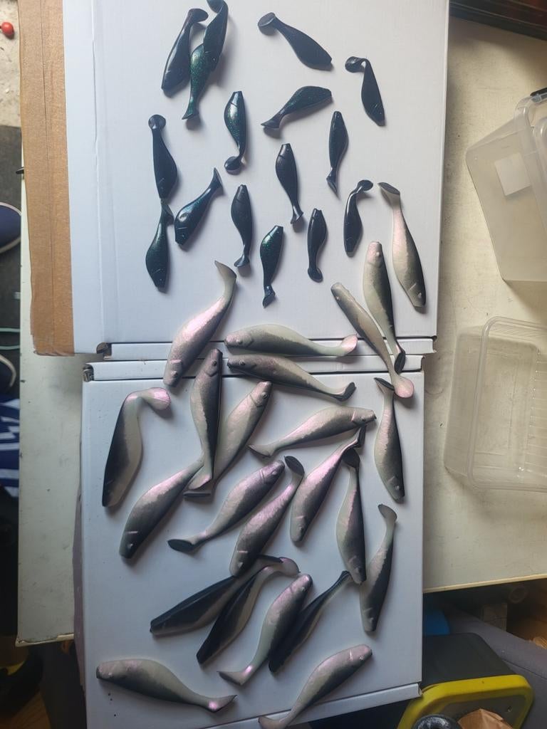 Partij kunstaas shads (Zwart /silver), Ophalen of Verzenden, Nieuw, Kunstaas