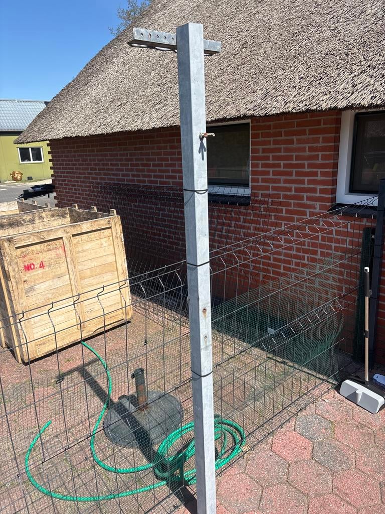 Robuuste Waslijnpalen - Set van 2, Ophalen of Verzenden, Gebruikt
