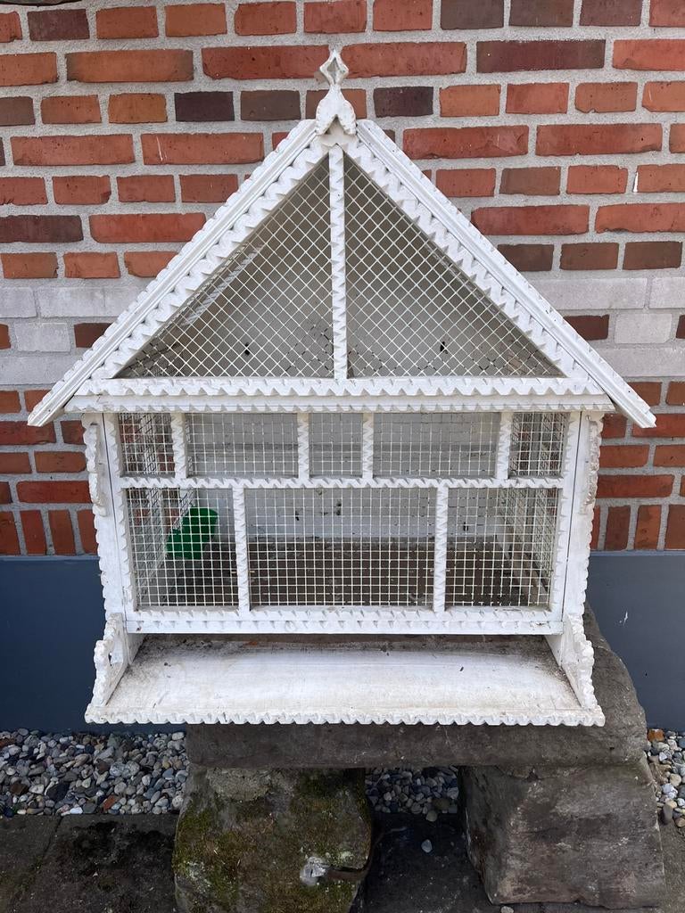Vogelkooi /  duivenhok hangemaakt, Dieren en Toebehoren, Vogels | Hokken en Kooien, Ophalen, Zo goed als nieuw, Hout, Vogelkooi