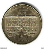 italy 200 lire 1990 km 135 xf+/ms60, Postzegels en Munten, Munten | Europa | Niet-Euromunten, Verzenden, Italië, Losse munt