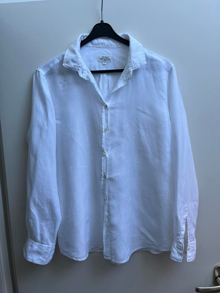 Hartford mooie witte blouse 100% linnen mt 4 M, Ophalen of Verzenden, Zo goed als nieuw, Maat 38/40 (M), Wit