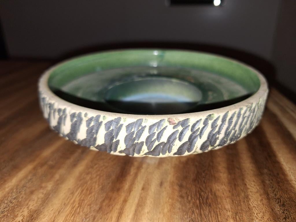 Berkenbast schaal voor bloemen, Antiek en Kunst, Antiek | Keramiek en Aardewerk, Ophalen of Verzenden