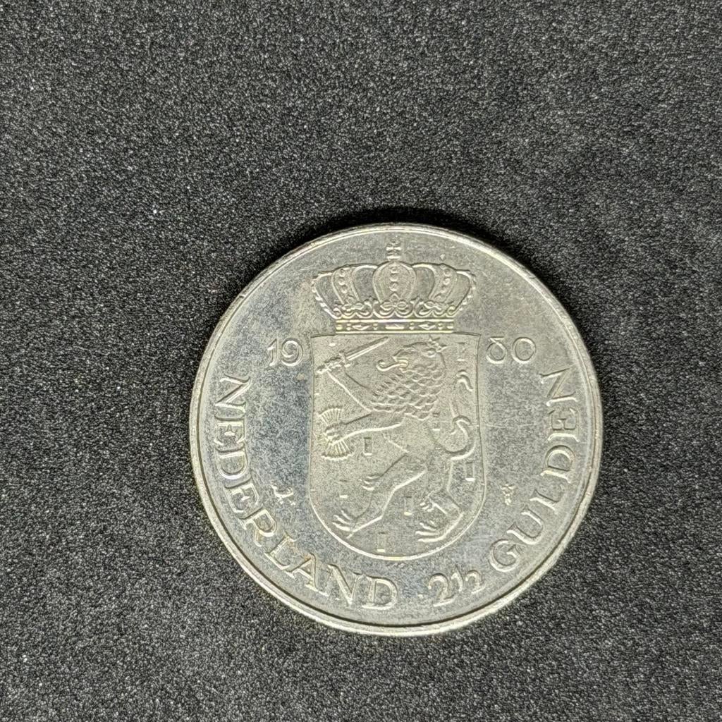 Rijksdaalder 1980 Juliana/Beatrix dubbele kop, Ophalen of Verzenden, Koningin Juliana, 2½ gulden, Losse munt