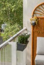 3 bloembakken met metalen houders voor balkon, Ophalen, Gebruikt, Minder dan 30 cm, Balkon