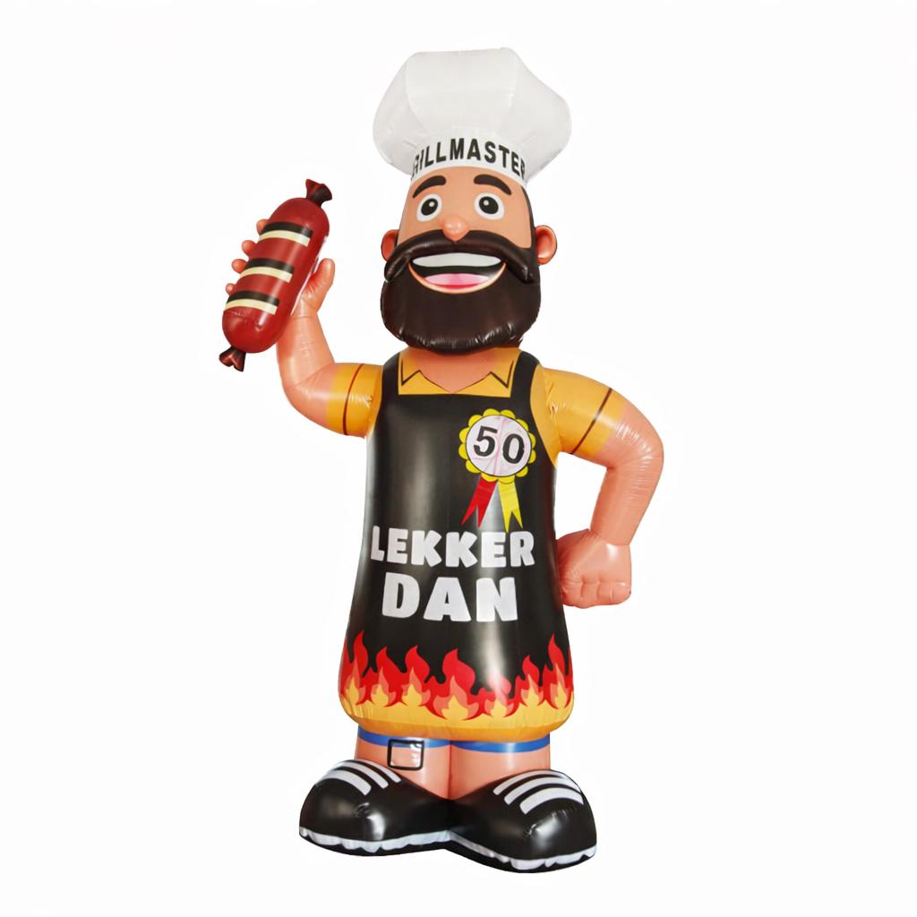 Abraham / Opblaasfiguur Grill Master Huren - BBQ POP HUREN, Ophalen, Zo goed als nieuw, Abraham of Sarah