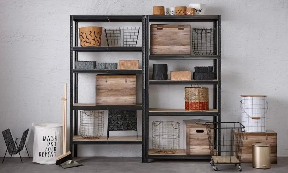 Twee zwarte stellingkasten, Ophalen, Nieuw