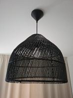 Hanglamp rotan zwart, Huis en Inrichting, Lampen | Hanglampen, Ophalen of Verzenden, Zo goed als nieuw, Minder dan 50 cm