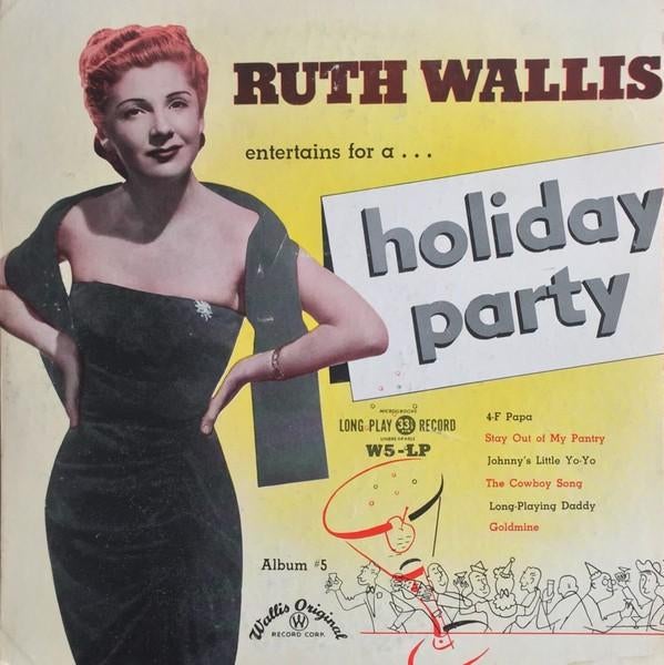 ruth wallis, holiday party, 1949, Cd's en Dvd's, Ophalen of Verzenden, Gebruikt, 10 inch, Overige soorten