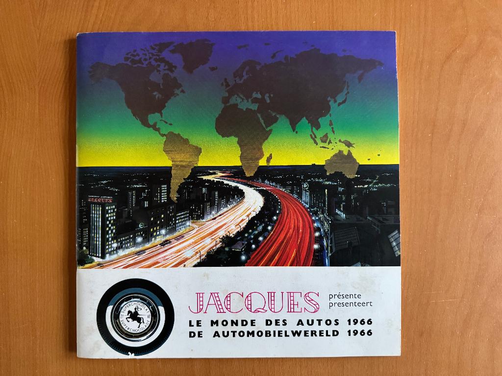 Plaatjesalbum Jacques: De automobielwereld 1966, zie foto's, Ophalen of Verzenden, Gelezen, Overige merken