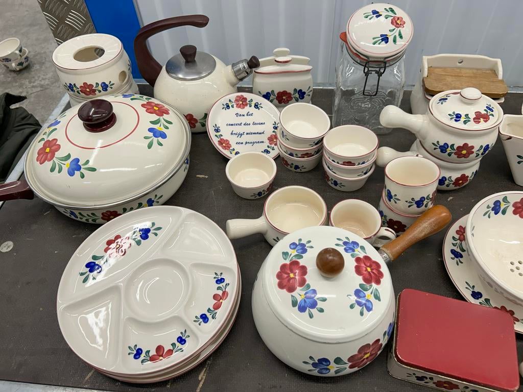 Groot Servies Boeket / Boerenbont - Diverse onderdelen, Gebruikt, Div, Ophalen of Verzenden, Div