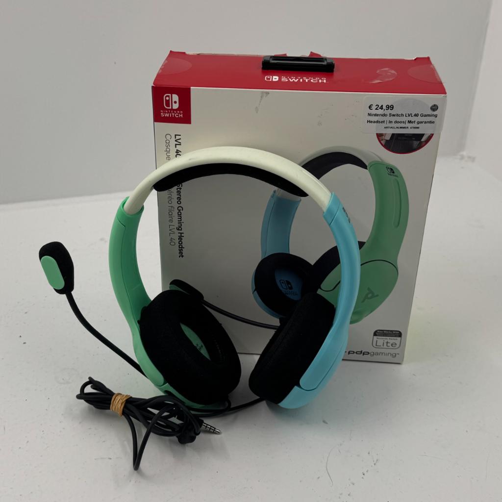 Nintendo Switch LVL40 Gaming Headset | In doos, Ophalen, Overige controllers, Dordrecht@usedproducts.nl, Toulonselaan 72