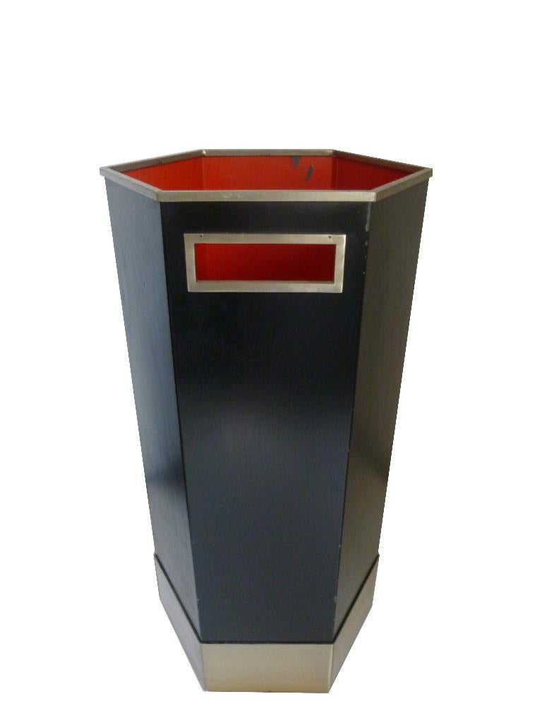 Zeldzame vintage Velca Legnano Italiaans design paraplubak, Ophalen of Verzenden, Gebruikt, Metaal