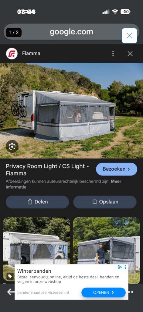 Zgan safari room voor fiamma luifel, Ophalen, Zo goed als nieuw
